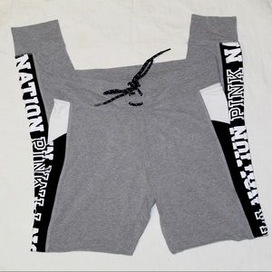 PINK | Grey leggings